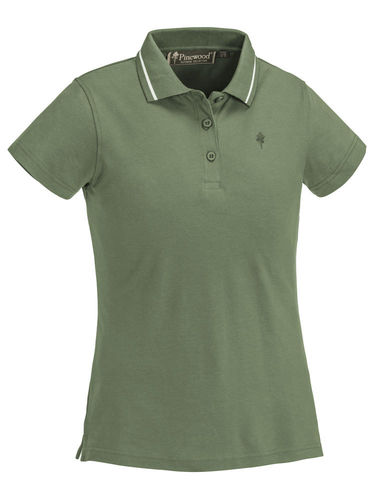 Pinewood Dames Outdoor Life Polo-Shirt (Mid Green)