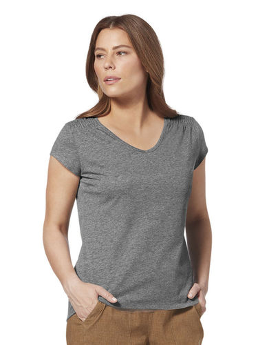 Royal Robbins Dames Featherweight V-Neck Tee (Charcoal)
