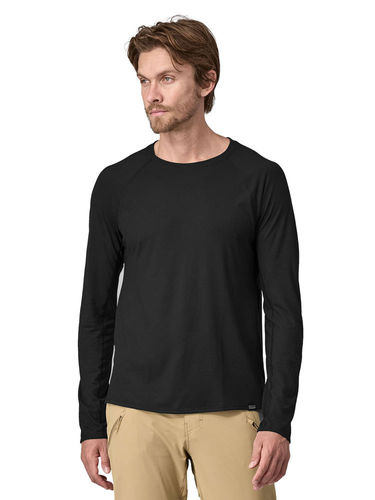 Patagonia Heren Long Sleeved Cap Cool Trail Shirt (Black)
