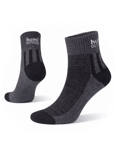 2-Pack - Humi Outdoor Light Socks (Black/ Grey)