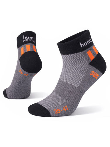2-Pack - Humi Outdoor Sun Socks (Black/ Grey)