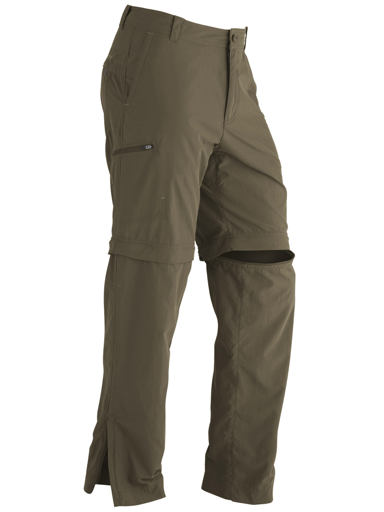 Marmot Men s Cruz Zip Off Pants Olive Night Convertible Pants