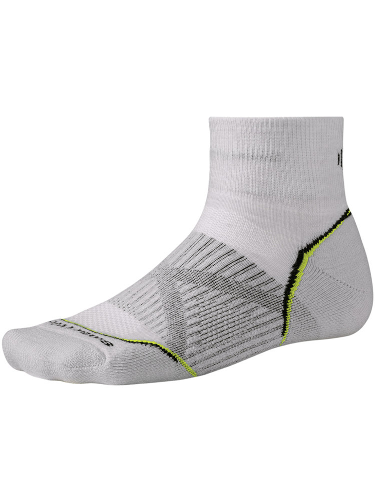 SmartWool PhD Run Light Mini (Wit/ Zilver)