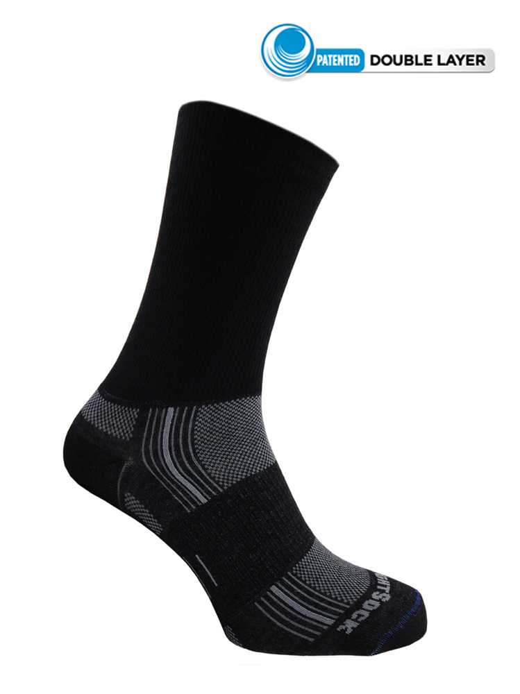 Wrightsock Stride Crew (Black)