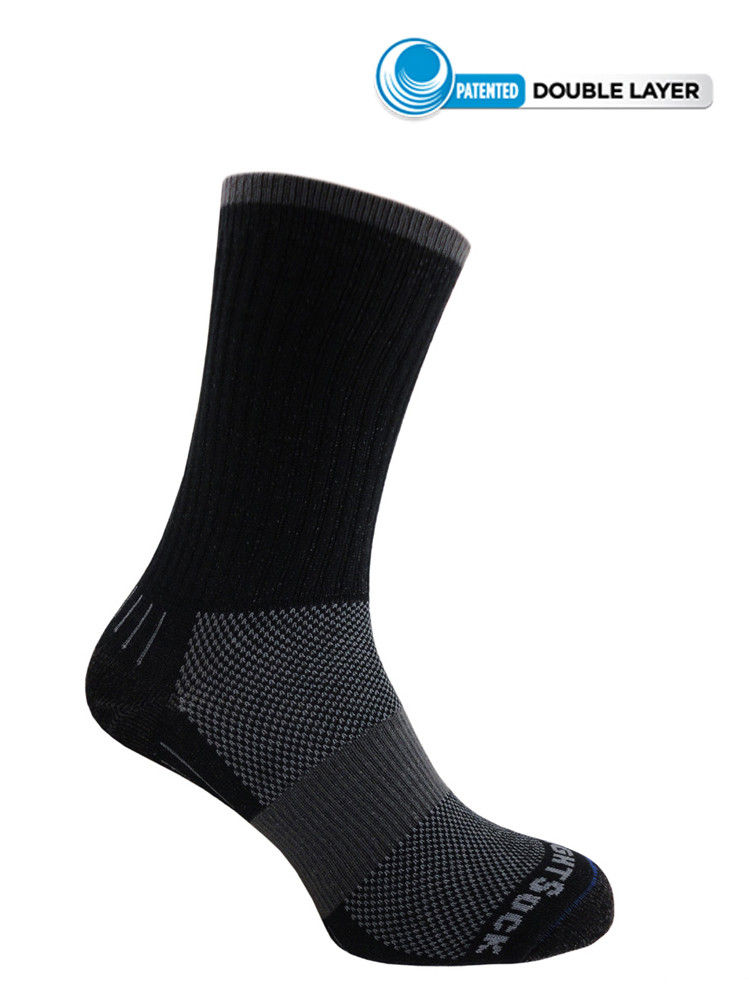 Wrightsock Escape Crew Black Anti Blister Sock