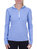 Patagonia Wm's Capilene-3 Midweight Zip Neck (Andes Blue/ Birch White)