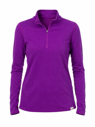 Patagonia Wm's Capilene-3 MW Zip Neck - Ikat Purple/ Nomadic Purple
