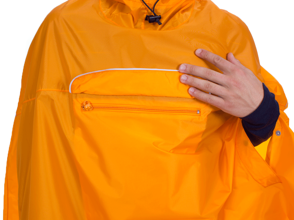 Vaude Valdipino Poncho (Mango) Rainwear