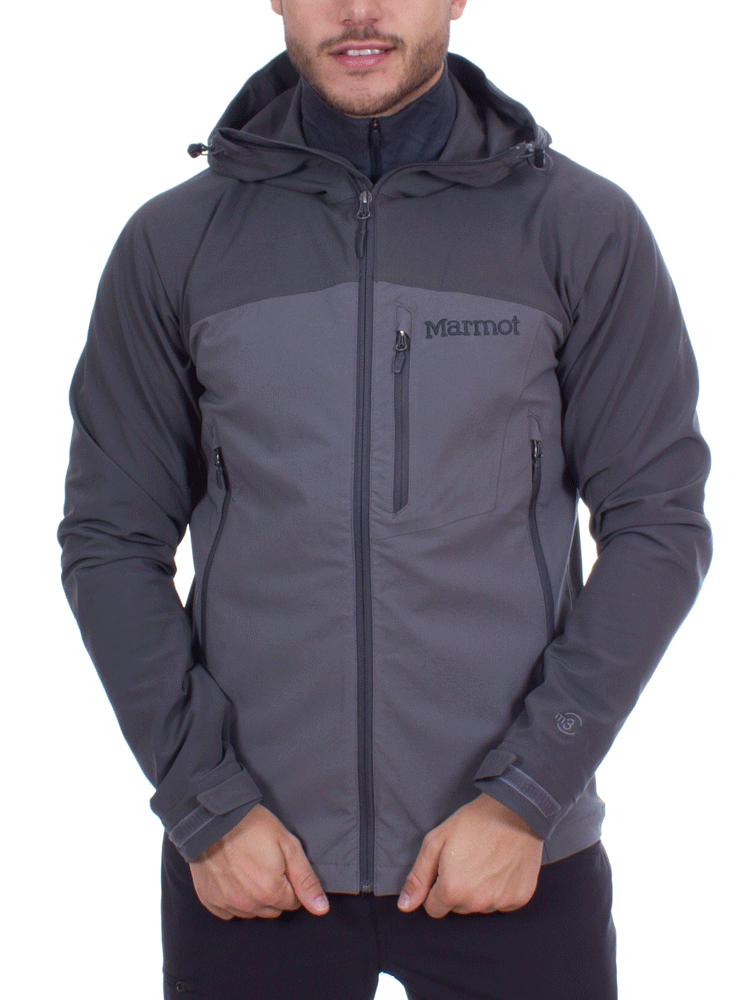 Marmot Men s Estes Hoody Jacket Cinder Slate Grey Softshell Jacket