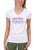 Patagonia Dames Fitz Roy Cotton V-Neck T-Shirt (White)