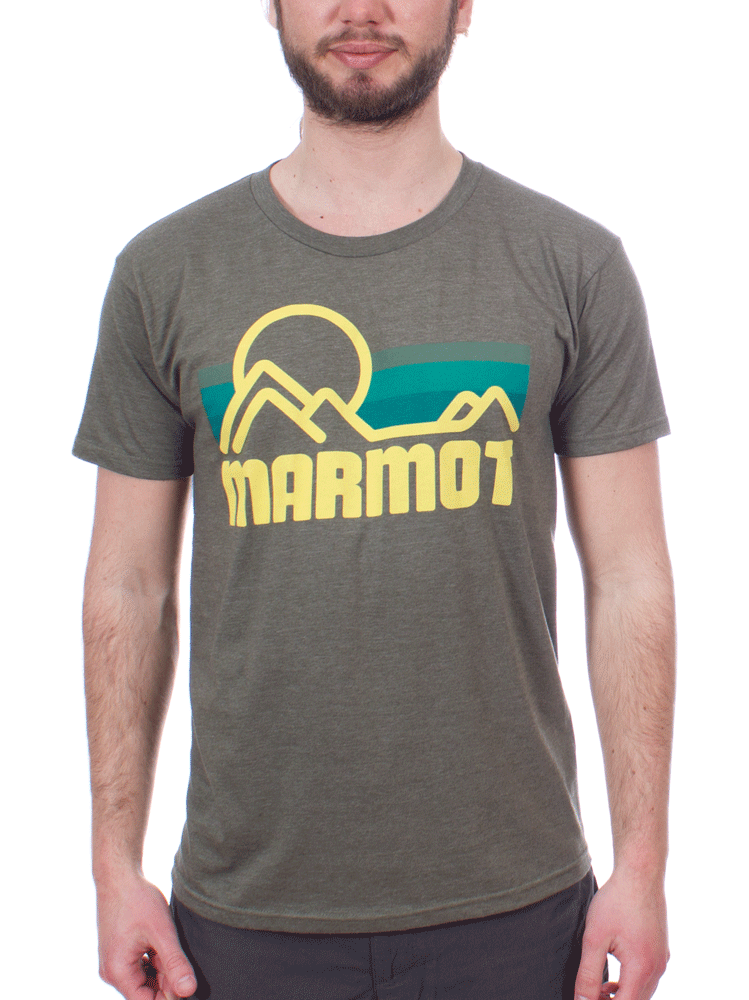 Marmot Men s Coastal Tee SS Olive Heather Outdoor Shirt