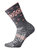 SmartWool Dames PhD Outdoor Light Pattern Crew (Medium Gray)