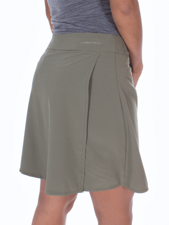Exofficio Wm's Kizmet Skort (Bay Leaf) Hiking Skirt