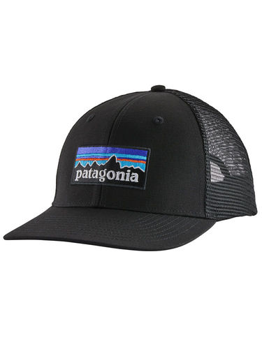 Patagonia P-6 Logo Trucker Hat (Black)