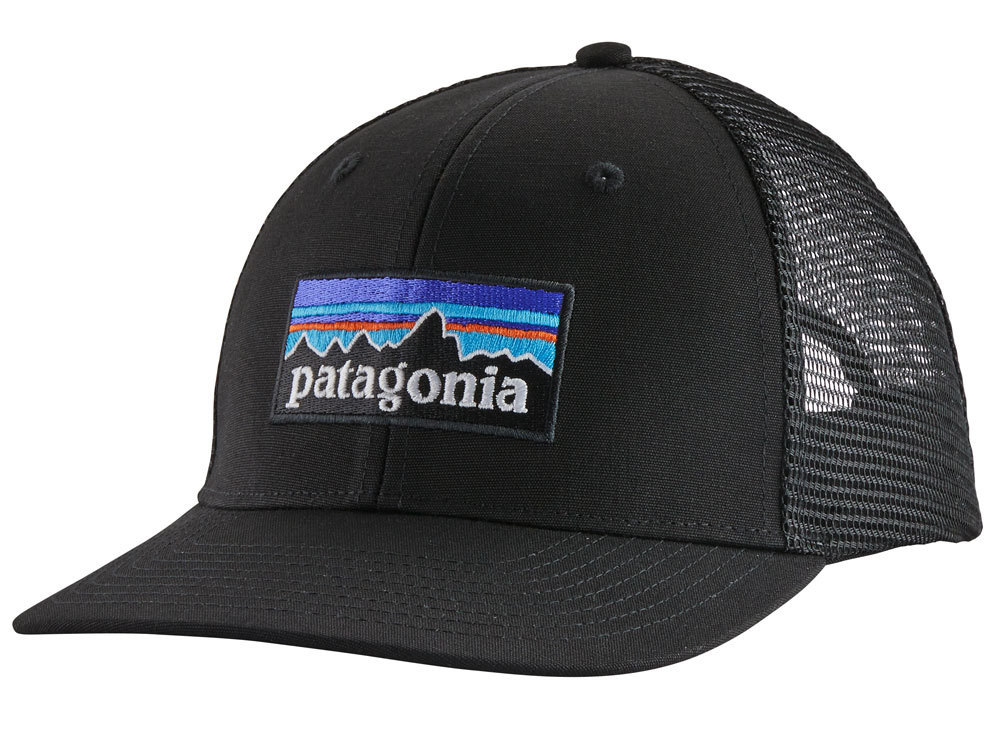 Patagonia P 6 Logo Trucker Hat Black Cap