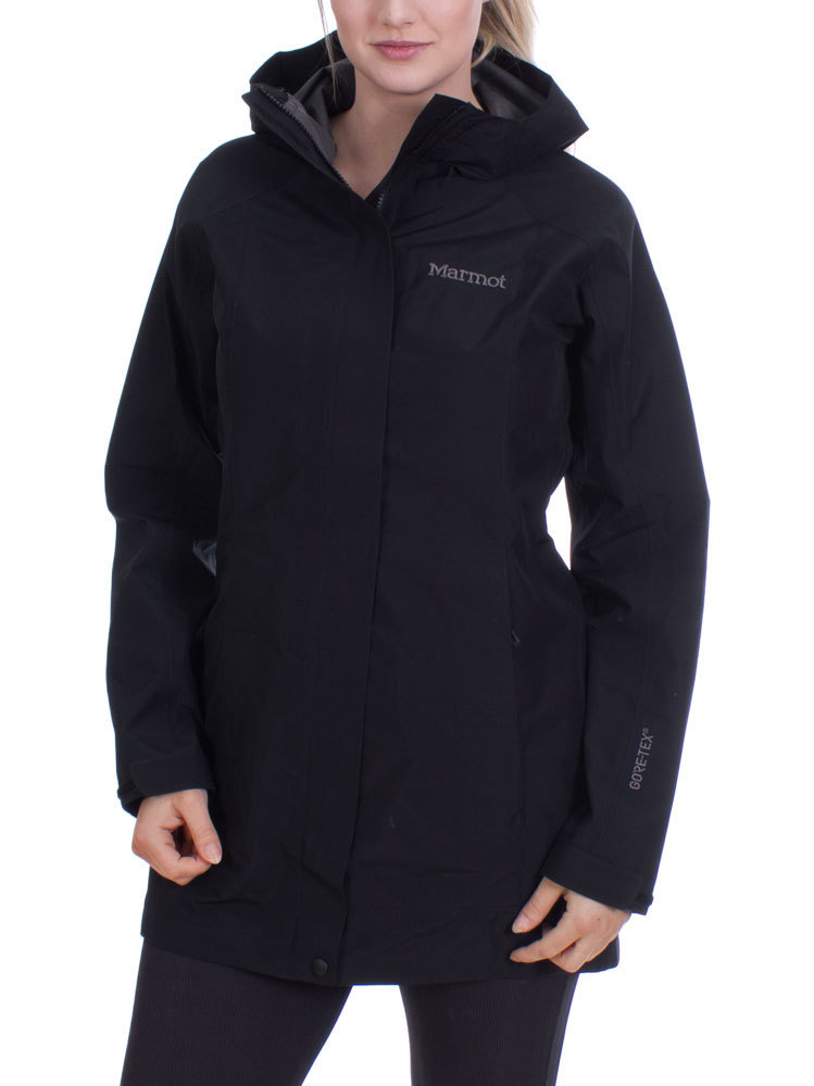 buitenaards wezen water afvoer Marmot Dames Essential Jacket (Black) GoreTex Regenjas