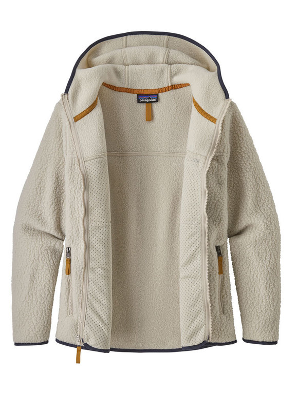 Patagonia women's retro pile hoody pelican on sale