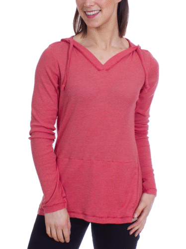 ExOfficio Wm's BugsAway Lumen Hoody (Paprika Stripe)