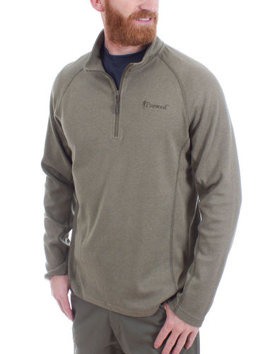 Pinewood Half Zip Sweater Jonathan (Cactus Melange)