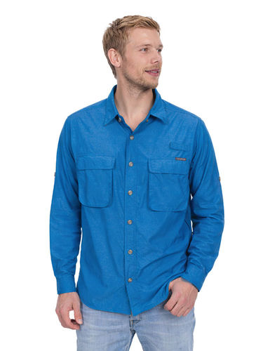 ExOfficio Heren Air Strip Long Sleeve (Deep Water)