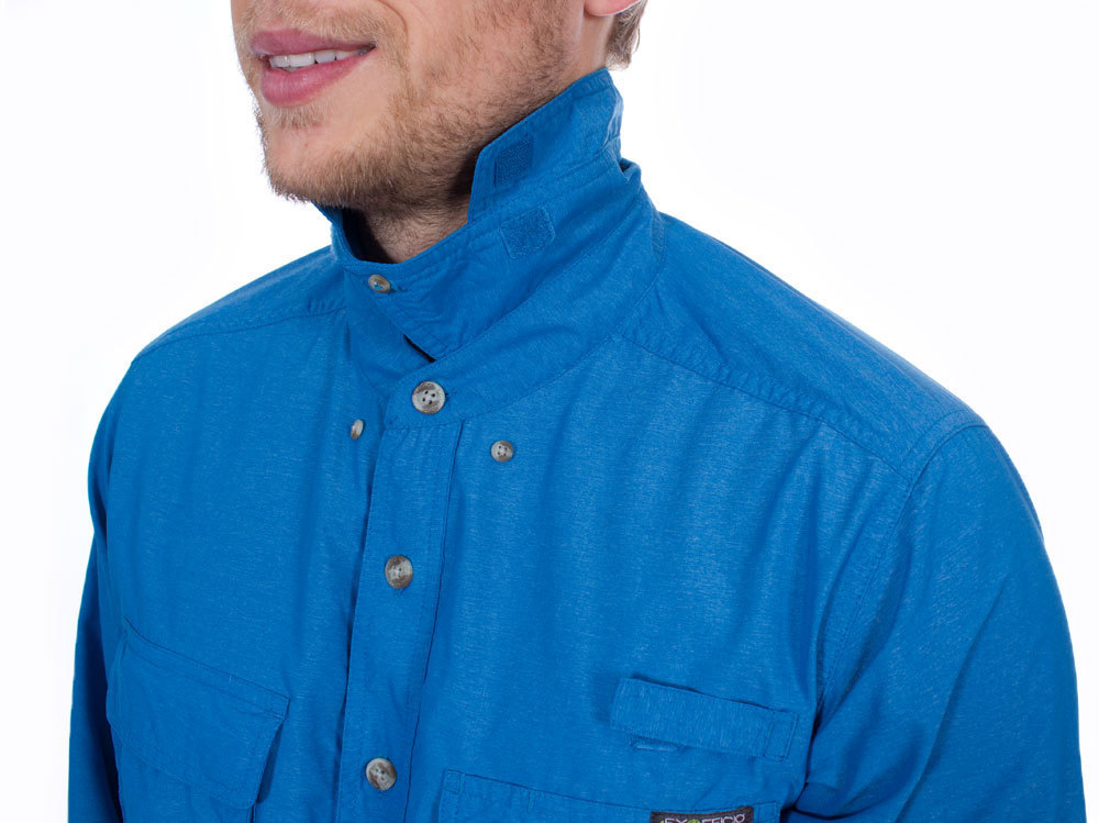  ExOfficio Men's Air Strip Long Sleeve, Air Blue, Medium :  Clothing, Shoes & Jewelry