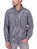 ExOfficio Men's Air Strip Micro Plaid Long Sleeve (Black/ Cement)