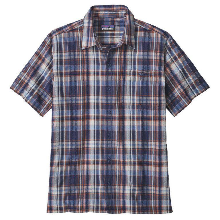 Patagonia Men's Puckerware Shirt (Free Rider: Dolomite Blue