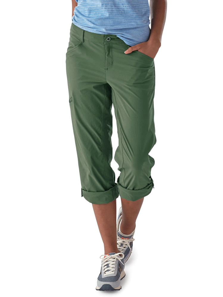 Patagonia Dames Quandary Pants Pesto Wandelbroek Capri