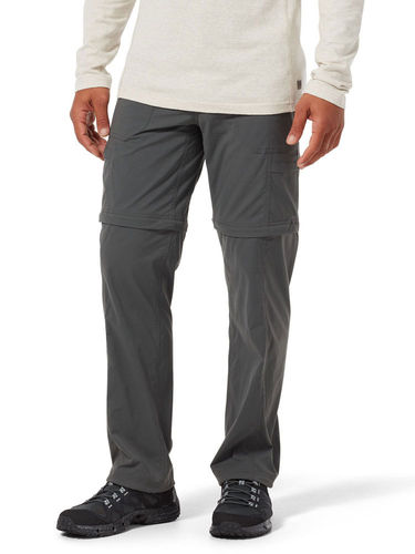 Royal Robbins Men's Bug Barrier Traveller Zip N Go Pants (Charcoal)