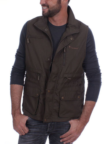 Pinewood Mens New Tiveden Vest (Dark Olive)