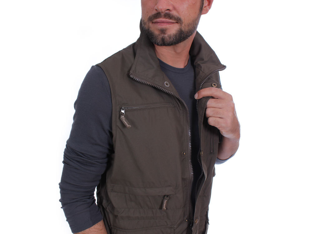 Pinewood Tiveden Mens Outdoor Vest Green
