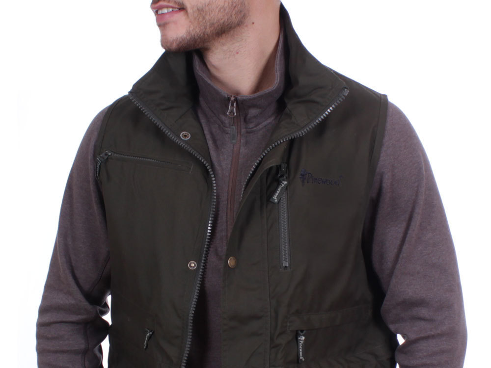 Pinewood Tiveden Mens Outdoor Vest Green