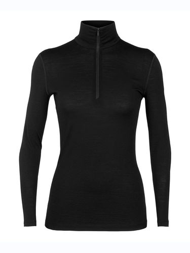 Icebreaker Womens 200 Oasis LS Half Zip (Black)