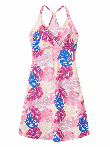 Patagonia Amber Dawn Dress - Tarkine Fern: Petra Pink