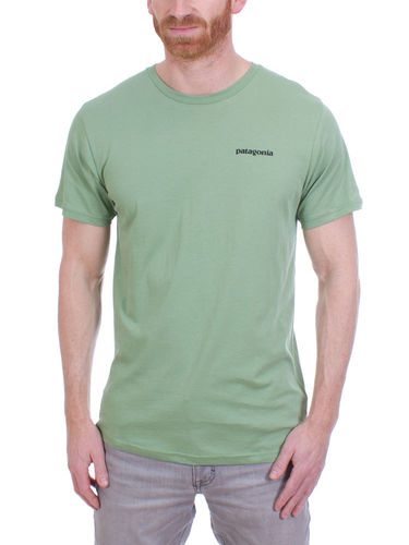 Patagonia Men's P-6 Logo Organic T-Shirt (Matcha Green)
