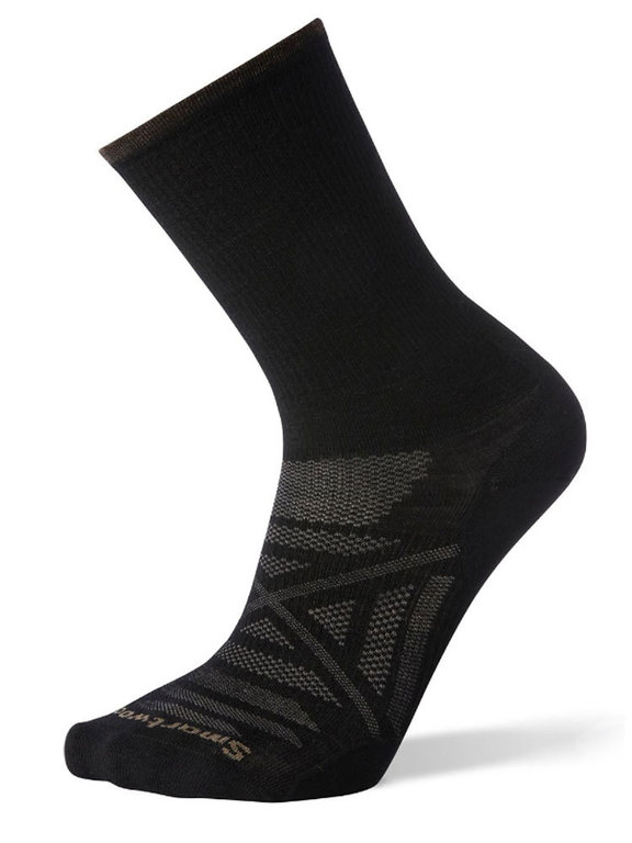 SmartWool PhD Outdoor Ultralight Crew Black Low Rise Hiking Sock