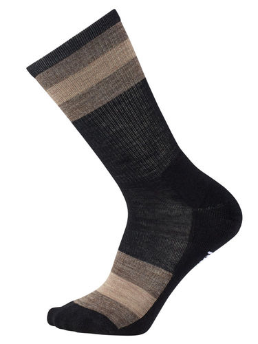 SmartWool Heren Stripe Hike Light Crew (Black)