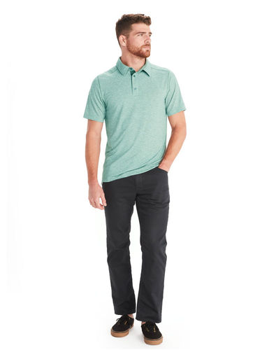 Marmot Heren Wallace Polo (Pond Green Heather)