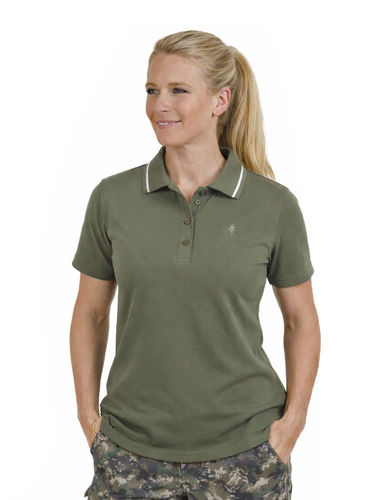 Pinewood Dames Outdoor Life Polo-Shirt (Mid Green)