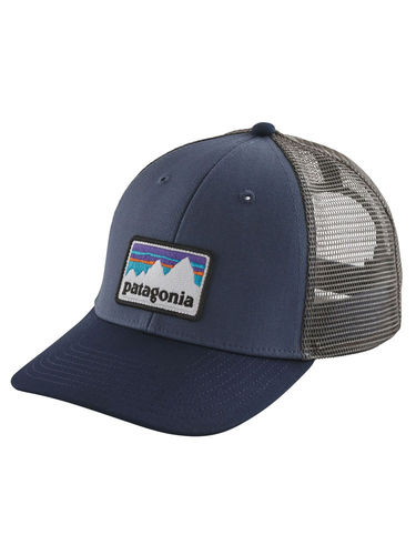 Patagonia Shop Sticker Patch LoPro Trucker Hat (Dolomite Blue)
