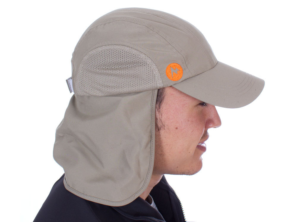 Marmot Simpson Convertible Hiking Cap Desert Khaki Outdoor Apparel