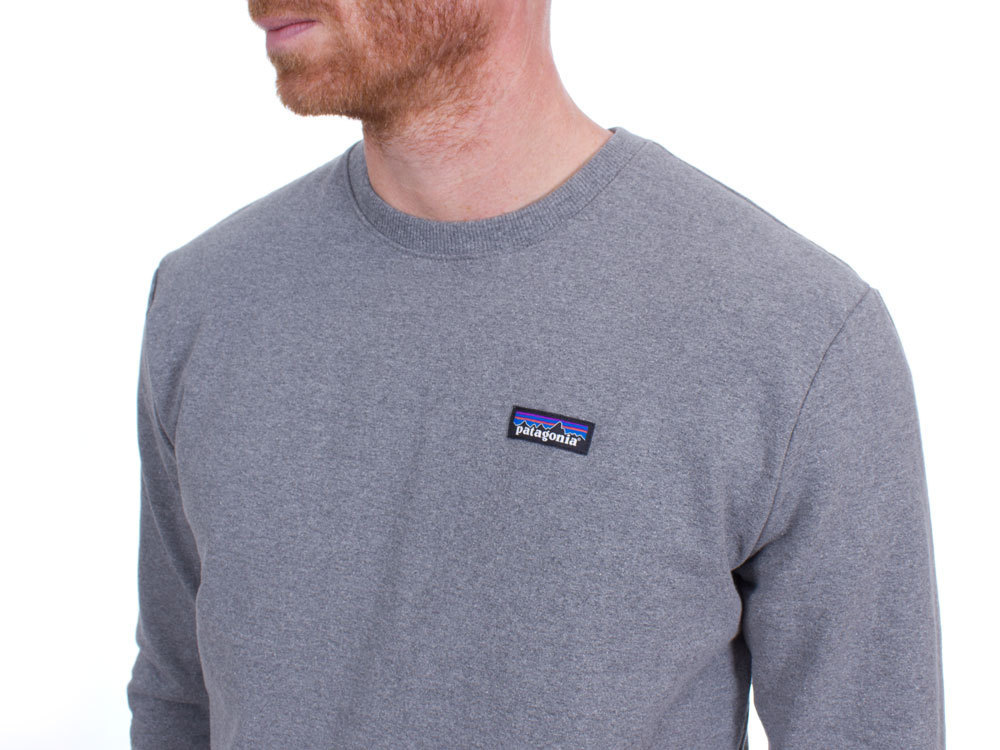 Patagonia Men s P 6 Label Uprisal Crew Sweater Gravel Heather Sweater