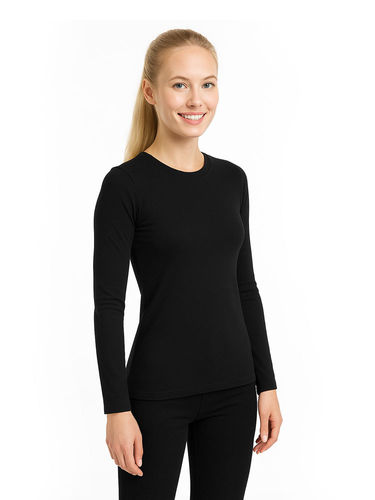 Icebreaker Women's 200 Oasis LS Crewe (Black)