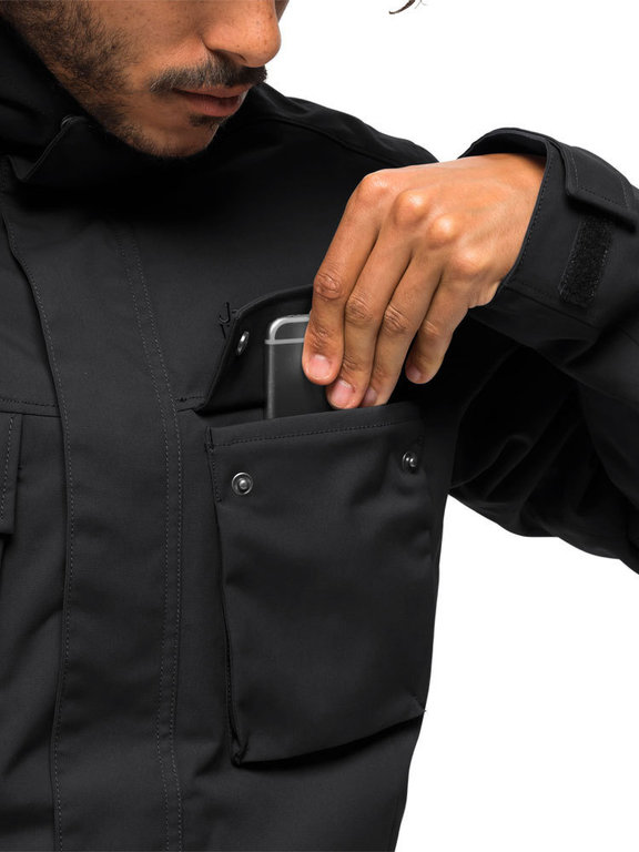 Jack wolfskin glacier canyon parka black shop