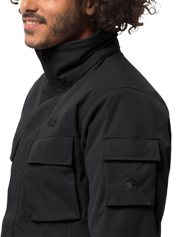 Jack Wolfskin Men s Glacier Canyon Parka Black Insulating Jacket