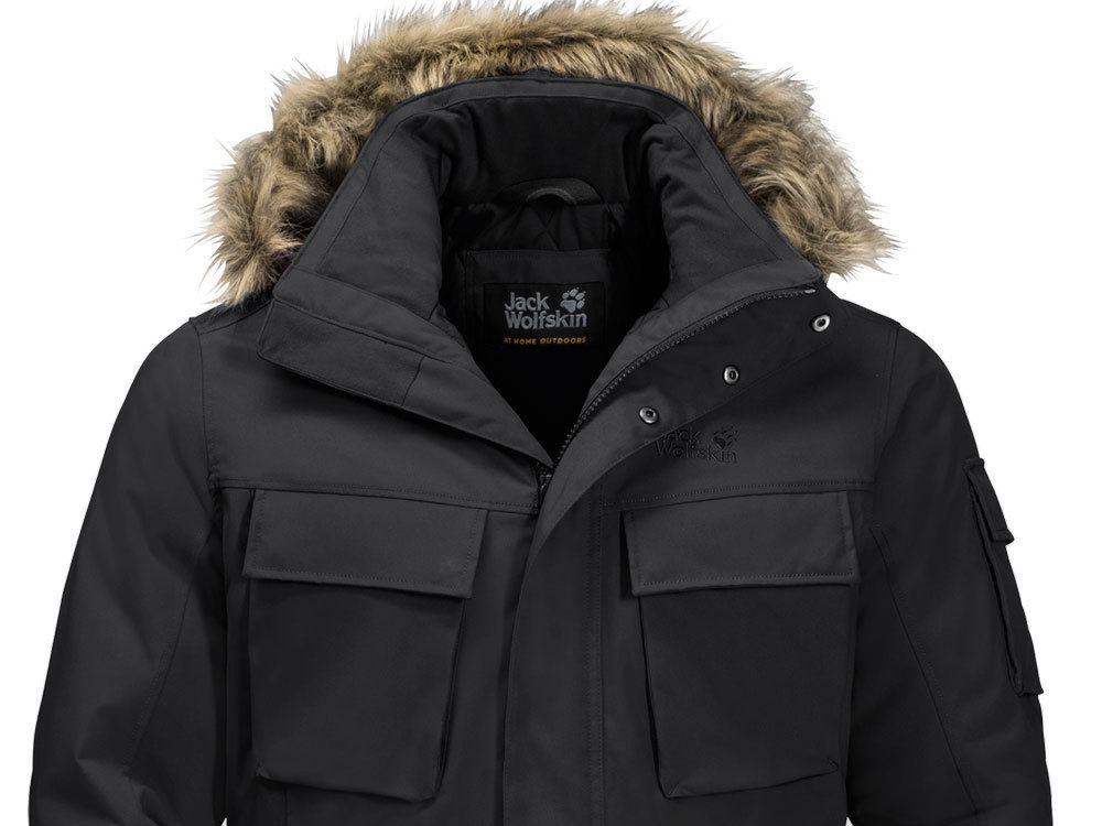 Jack Wolfskin Men s Glacier Canyon Parka Black Insulating Jacket