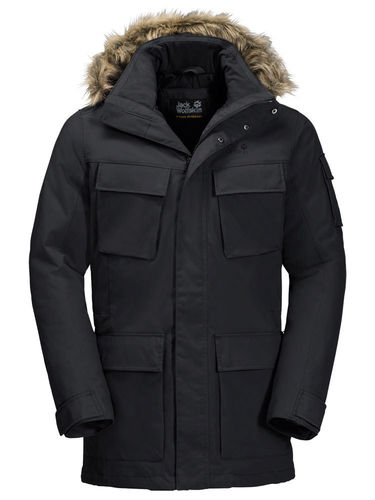 Jack Wolfskin Men's Glacier Canyon Parka (Black)