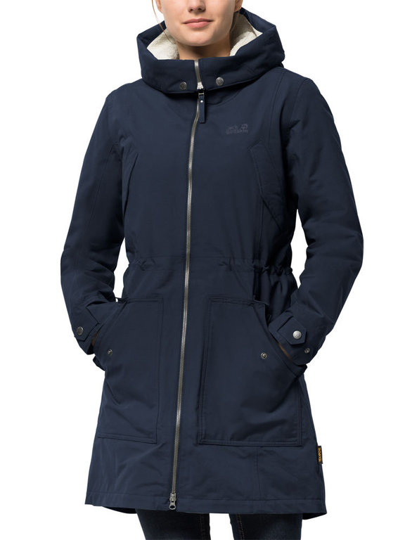 Worstelen beu verdieping Jack Wolfskin Women's Rocky Point Parka (Midnight Blue) Insulating Jacket