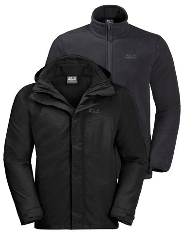 Jack Wolfskin Heren Gotland 3-in-1 (Black)