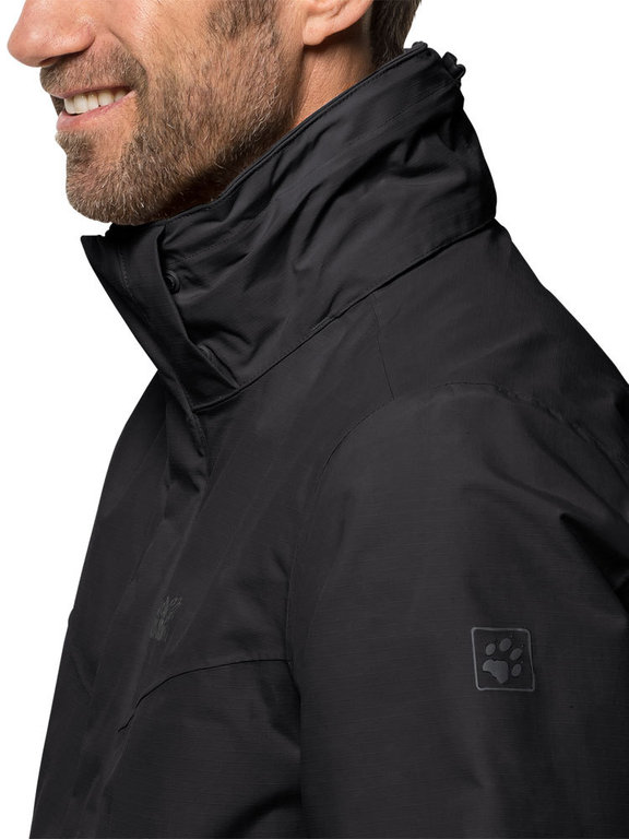 Jack Wolfskin Men s Gotland 3 in 1 Black Insulating Jacket